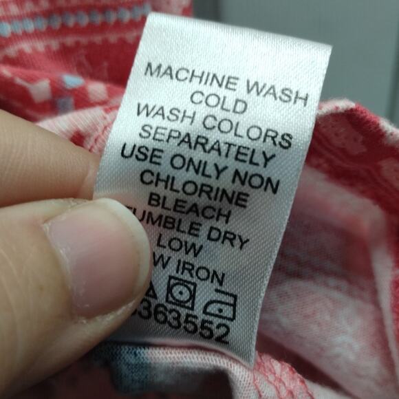 Woman Within Size 1X (22/24) Light Red/Pink Multi-Pattern Short Sleeve T-Shirt - Picture 7 of 7